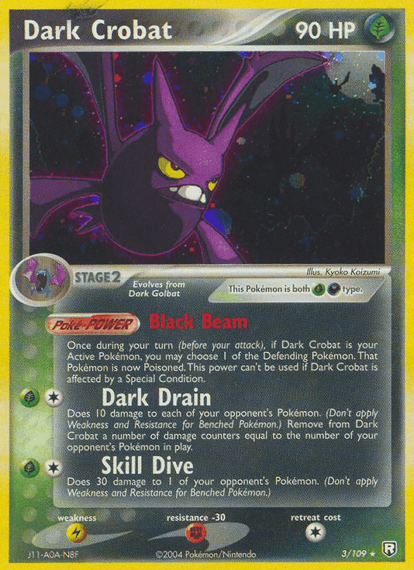 Dark Crobat, carta 3 di Team Rocket Returns