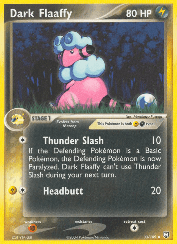 Dark Flaaffy, carta 33 di Team Rocket Returns