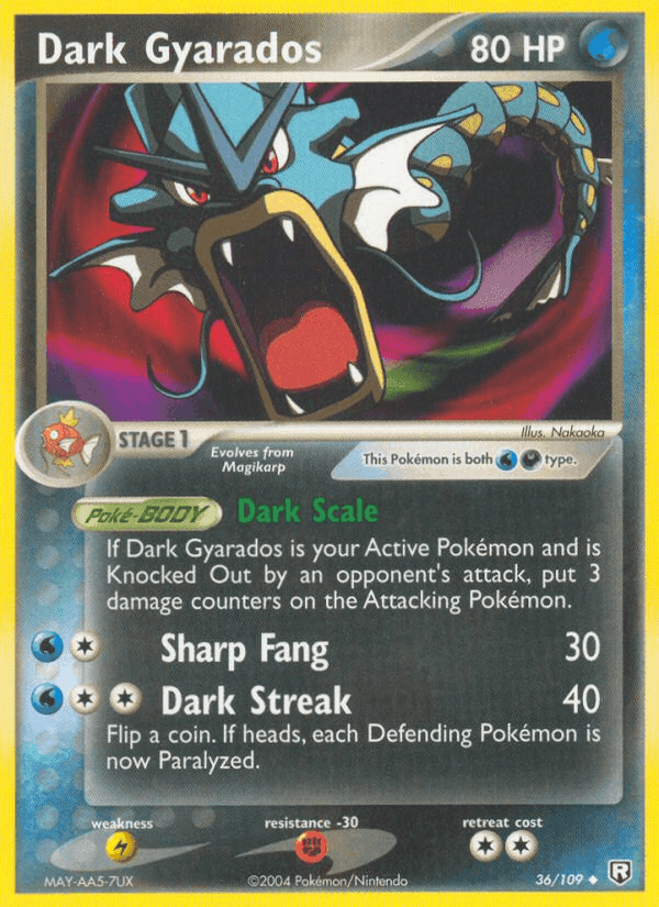 Dark Gyarados, carta 36 di Team Rocket Returns