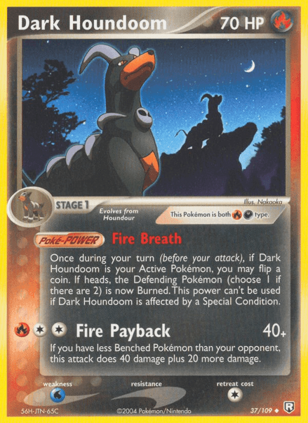 Dark Houndoom, carta 37 di Team Rocket Returns