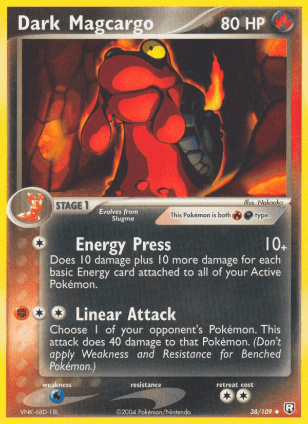 Dark Magcargo, carta 38 de Team Rocket Returns