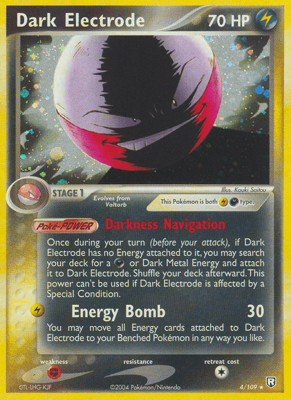 Dark Electrode, carta 4 di Team Rocket Returns