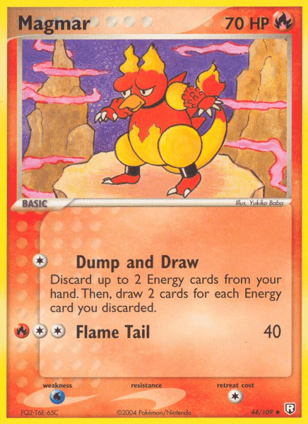 Magmar, carta 44 di Team Rocket Returns