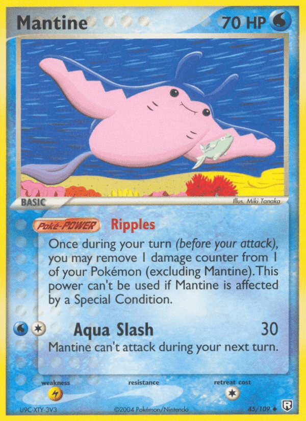 Mantine, carta 45 di Team Rocket Returns
