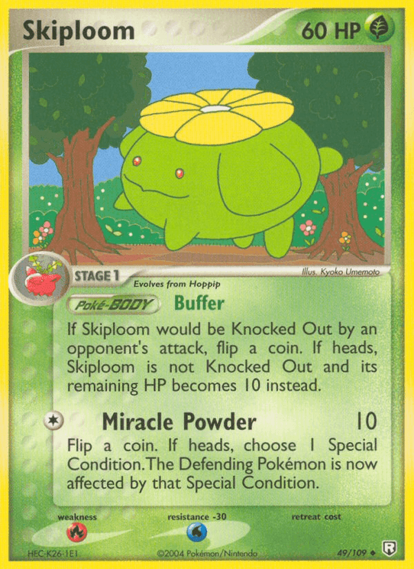 Skiploom, carta 49 di Team Rocket Returns