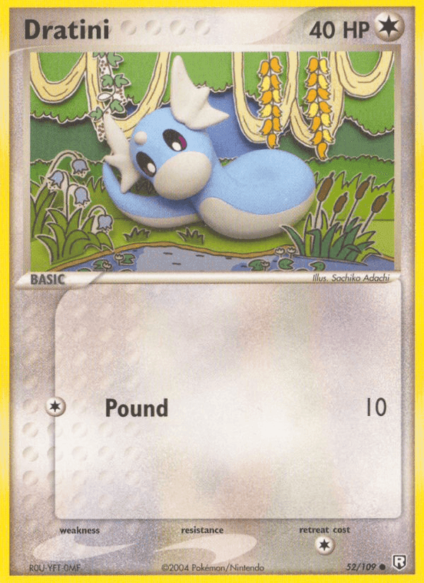 Dratini, carta 52 di Team Rocket Returns