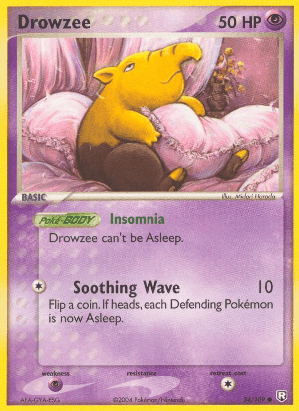 Drowzee, carta 54 di Team Rocket Returns