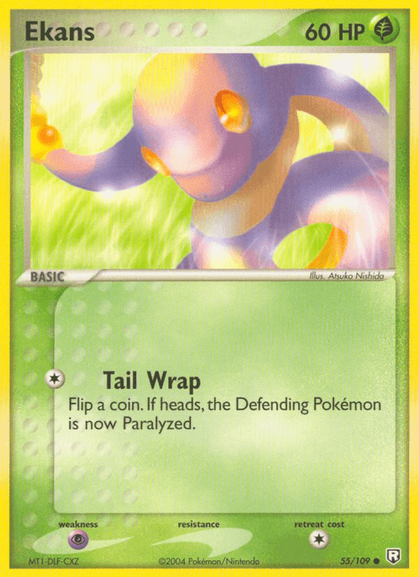 Ekans, carta 55 di Team Rocket Returns