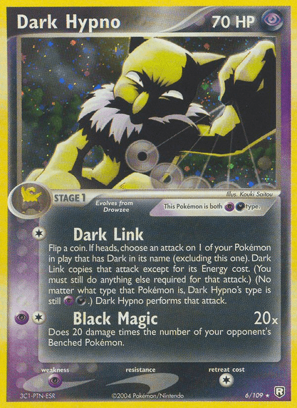 Dark Hypno, carta 6 di Team Rocket Returns
