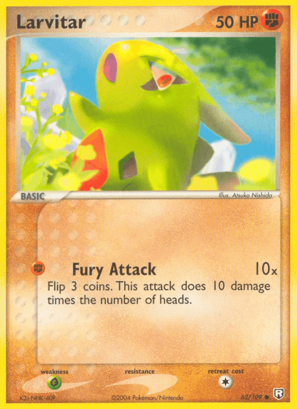 Larvitar, carte 62 de Team Rocket Returns