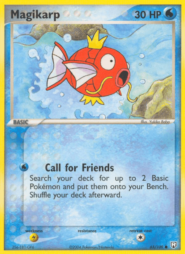 Magikarp, carte 65 de Team Rocket Returns