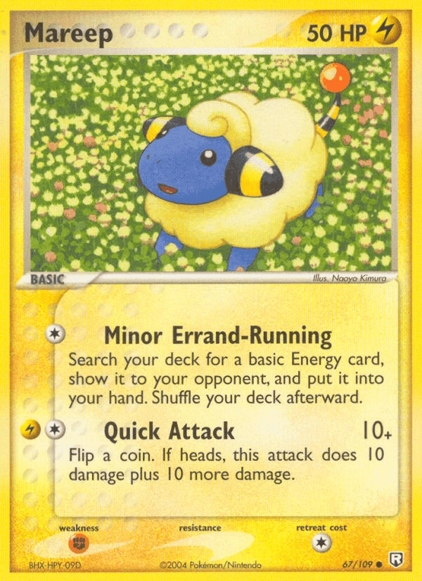 Mareep, card 67 from Team Rocket Returns