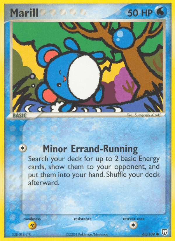 Marill, carta 68 di Team Rocket Returns