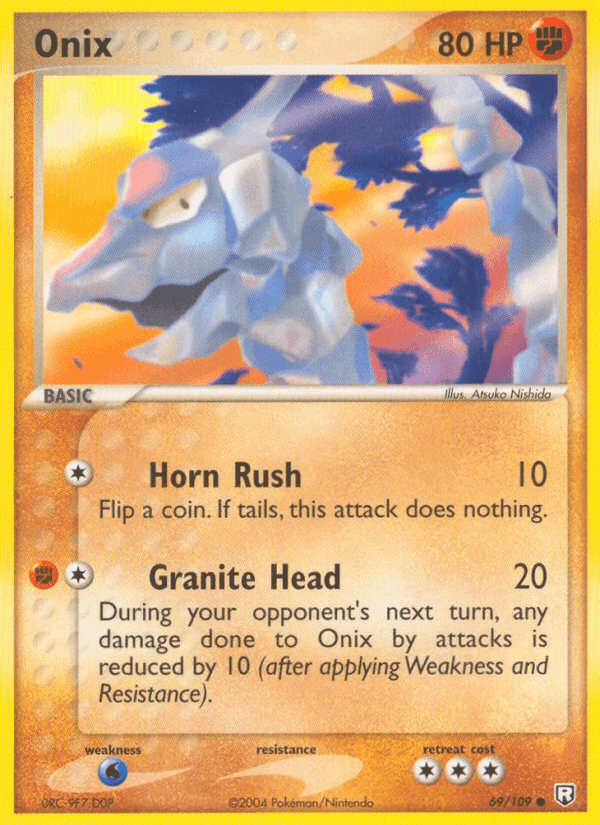 Onix, card 69 from Team Rocket Returns