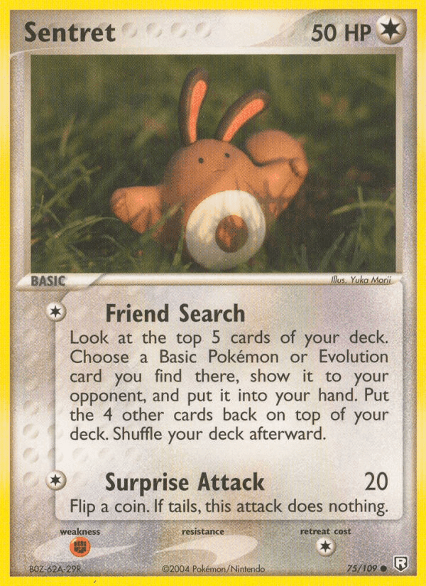 Sentret, carte 75 de Team Rocket Returns