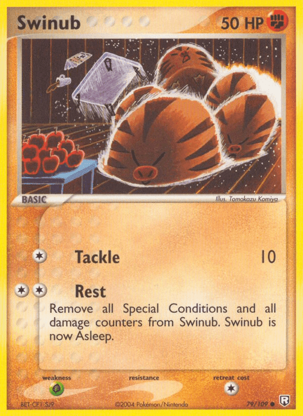 Swinub, card 79 from Team Rocket Returns
