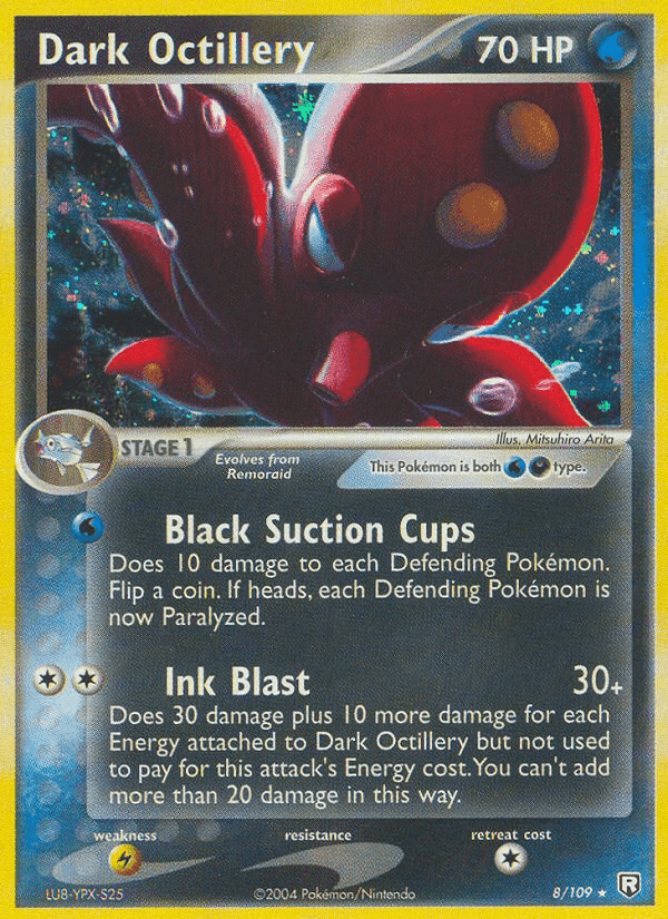 Dark Octillery, carta 8 de Team Rocket Returns