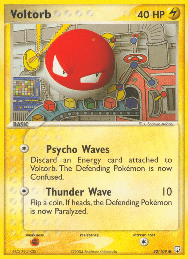 Voltorb, carta 80 di Team Rocket Returns