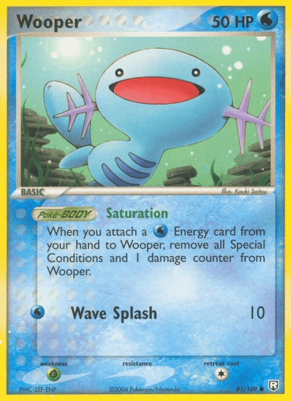 Wooper, carta 81 di Team Rocket Returns