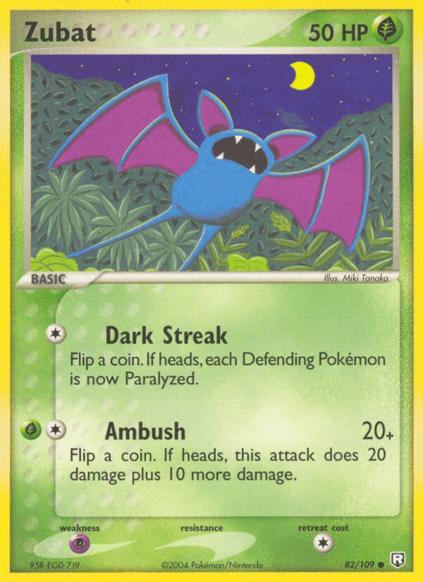 Zubat, carte 82 de Team Rocket Returns