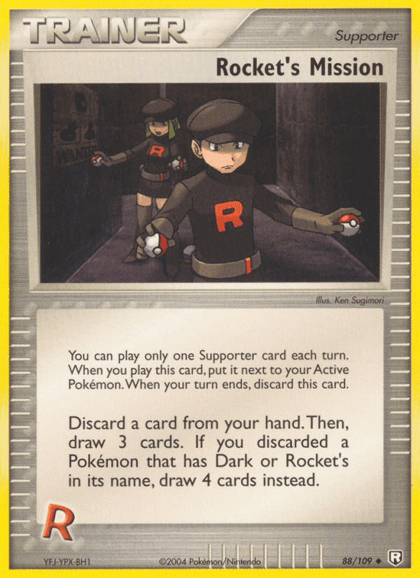 Rocket's Mission, card 88 from Team Rocket Returns