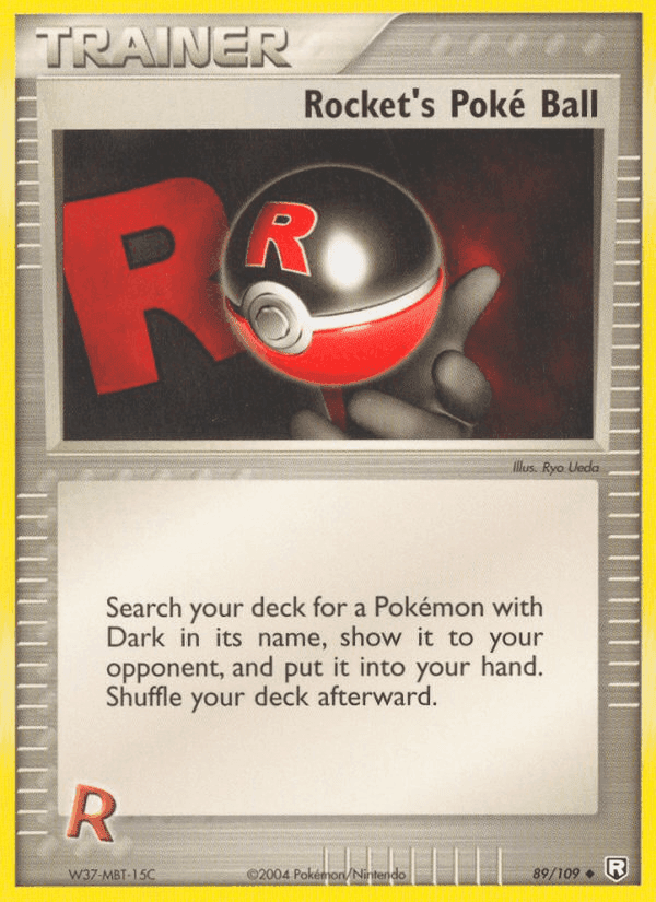 Rocket's Poké Ball, card 89 from Team Rocket Returns