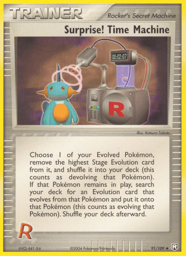 Surprise! Time Machine, carta 91 de Team Rocket Returns