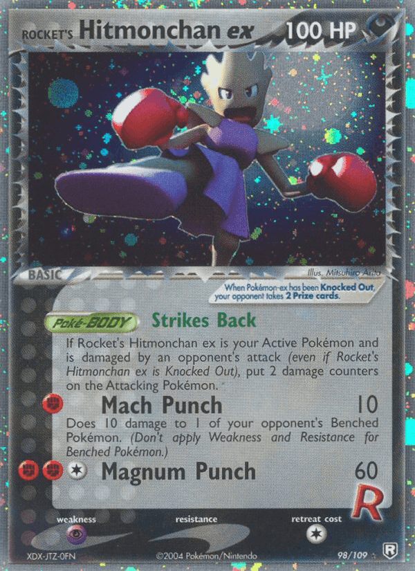 Rocket's Hitmonchan ex, carta 98 di Team Rocket Returns
