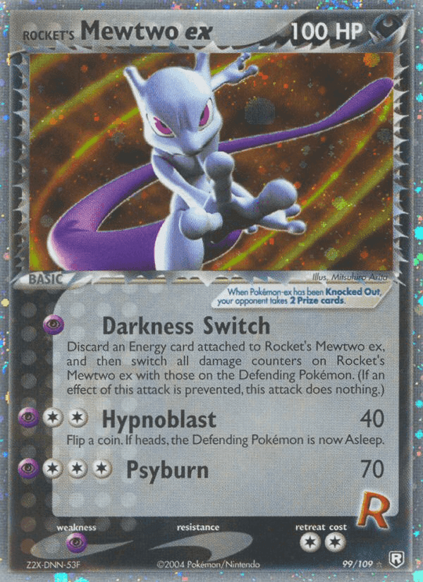 Rocket's Mewtwo ex, carta 99 di Team Rocket Returns