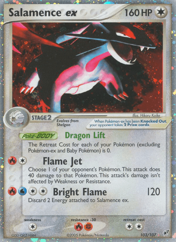 Salamence ex, carta 103 de EX Deoxys