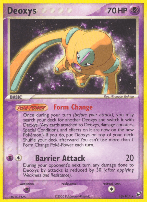 Deoxys, carta 18 di EX Deoxys
