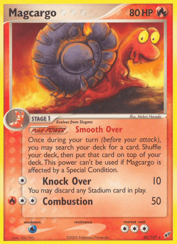 Magcargo, carta 20 di EX Deoxys