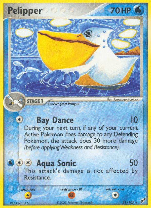 Pelipper, card 21 from Deoxys