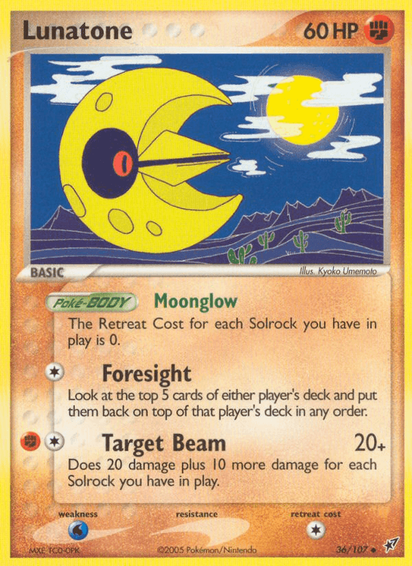 Lunatone, carta 36 di EX Deoxys