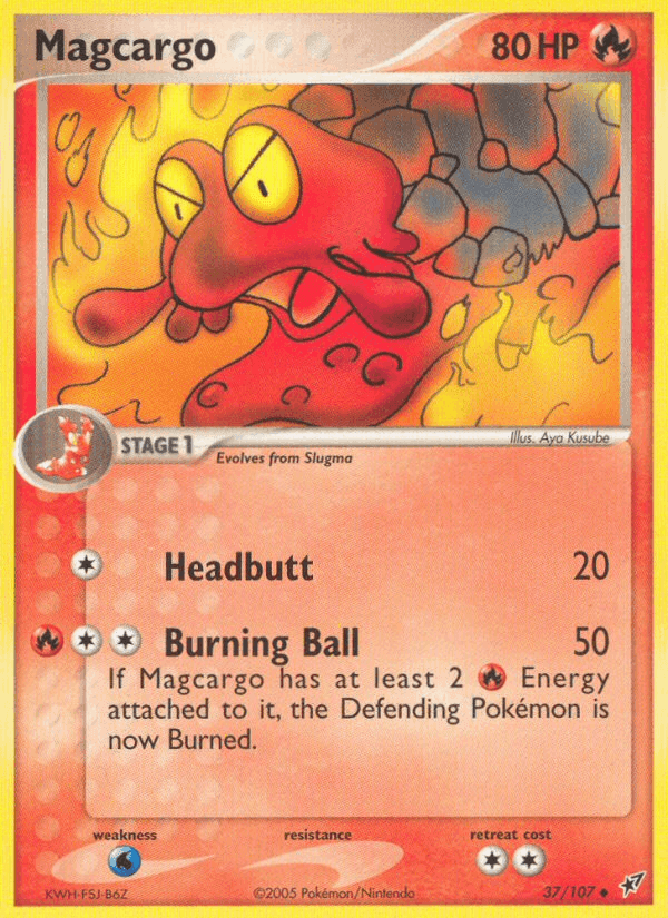 Magcargo, carta 37 di EX Deoxys