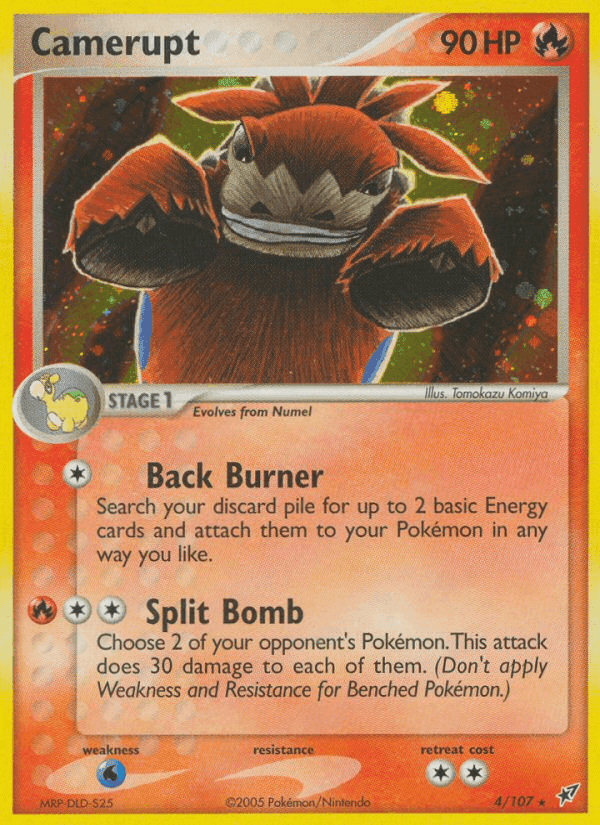Camerupt, carta 4 di EX Deoxys