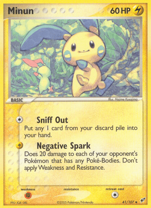 Minun, carta 41 di EX Deoxys