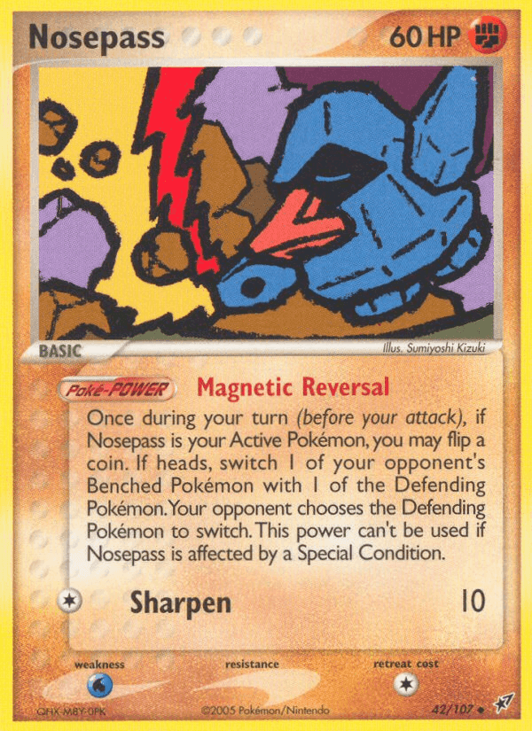 Nosepass, carta 42 di EX Deoxys