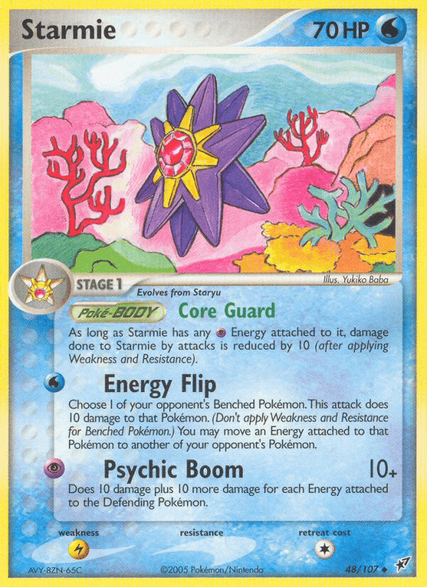 Starmie, carta 48 de EX Deoxys