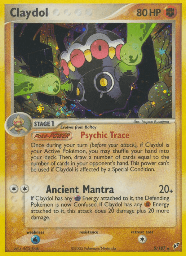 Claydol, carta 5 di EX Deoxys