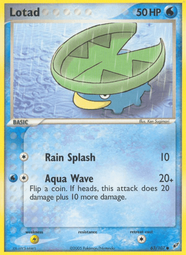 Lotad, card 63 from Deoxys
