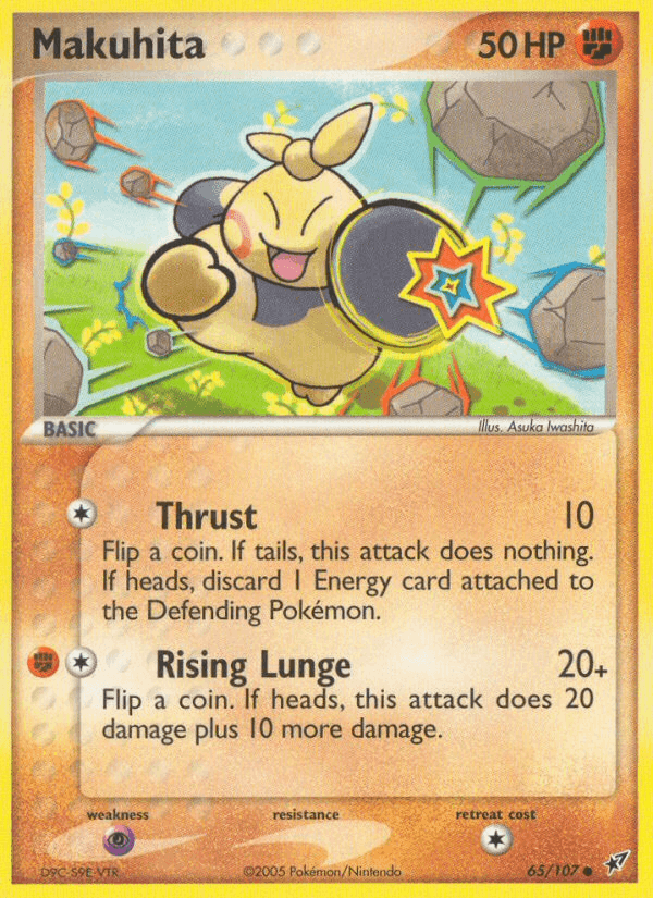 Makuhita, card 65 from Deoxys