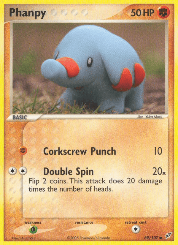 Phanpy, card 69 from Deoxys