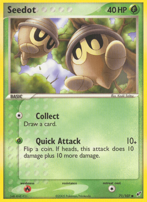 Seedot, card 71 from Deoxys