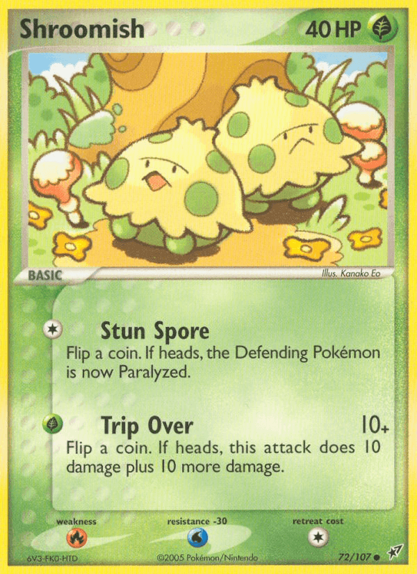 Shroomish, card 72 from Deoxys