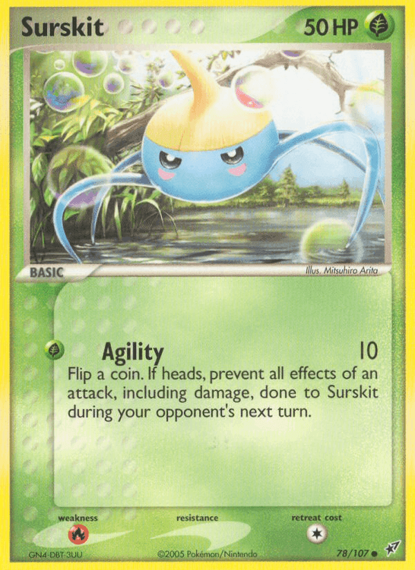 Surskit, card 78 from Deoxys