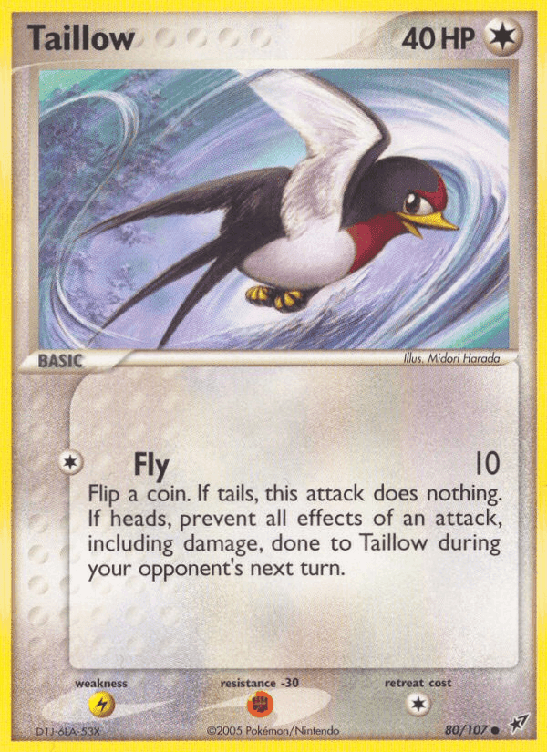 Taillow, card 80 from Deoxys