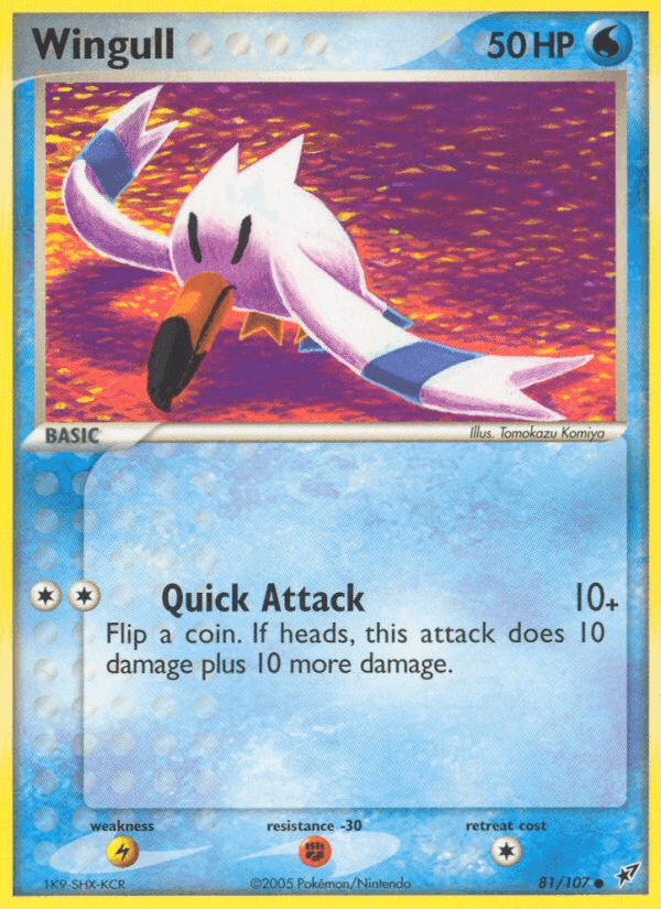 Wingull, card 81 from Deoxys