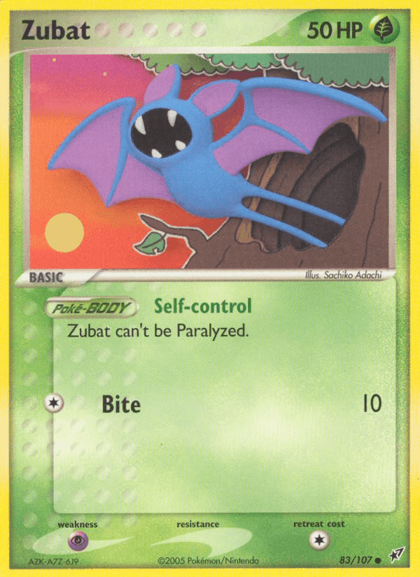 Zubat, carta 83 de Deoxys