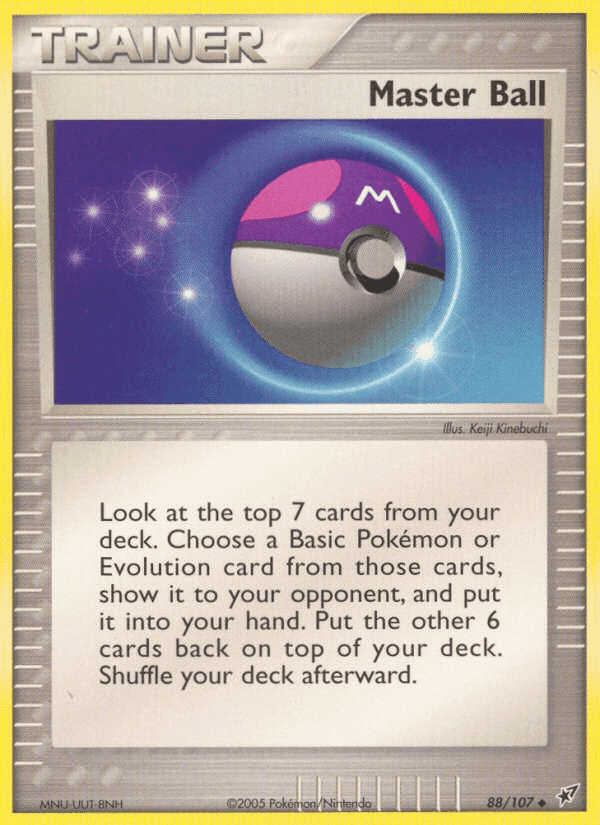 Master Ball, card 88 from Deoxys